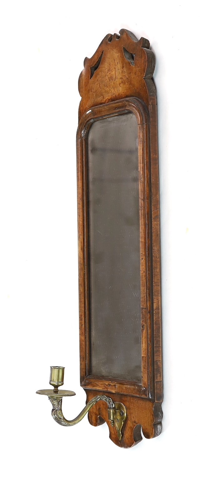 A George I walnut girandole, width 19cm, height 66cm